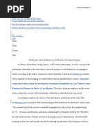 Dear Muhammad,: This Paper Argues That Lukacs Notion of Searching For Meaning Is Exemplified Inby Leo Tolstoy's Anna