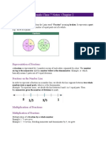 Fractions and Decimals Class 7 Notes