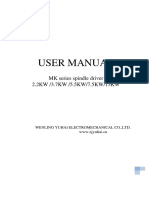 User Manual: MK Series Spindle Driver 2.2KW /3.7KW /5.5KW/7.5KW/15KW