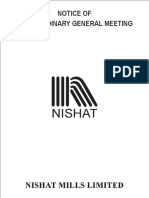 Nishat Mills Note EOGM 2020