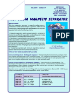 Wet Drum Magnetic Separator: Product Bulletin