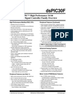 Dspic30F: Dspic High Performance 16-Bit Digital Signal Controller Family Overview