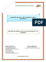 Rapport de TP Mesures de Débits Dans Les Écoulements en Charges