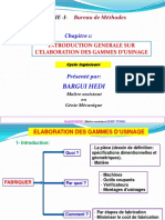 Chapitre 1 Elaboration D - Une Gamme D - Usinage