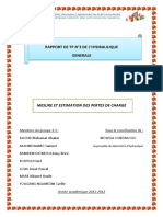 Rapport de TP Mesure Et Estimation Des Pertes de Charge