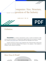 Insurance Companies - Size, Structure, and Composition of The Industry