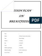 Lesson Plan Breastfeeding PDF