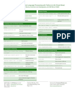 Natural Language Processing With Python & NLTK Cheat Sheet: by Via