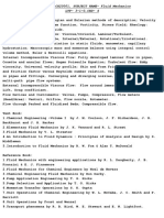 SUBJECT NO-CH20001, SUBJECT NAME-Fluid Mechanics LTP - 3-1-0, CRD - 4