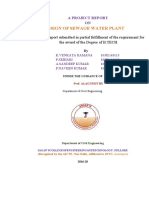 Design of Sewage Water Plant