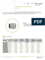 Cylindrical Semi-Housed Linear Voice Coil Actuators (Vca) : Specifications