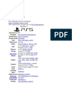 Playstation 5: Also Known As Ps5 Developer Manufacturer Product Family Type Release Date Q4 2020 Media