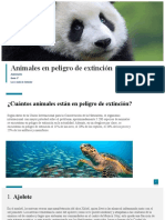 Animales en Peligro de Extinción