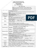 Maple Leaf International School Syllabus For The Year of 2019-2020 Final Examination Students Copy Class - VIII (July Session)