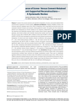 Clinical Performance of Screw Versus Cement Retained Fixed Implants Supported Reconstructions