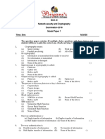 The Question Paper Contains 40 Multiple Choice Questions With Four Choices and Student Will Have To Pick The Correct One. (Each Carrying Marks.)