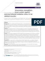 Oral Rg1 Supplementation Strengthens Antioxidant Defense System Against Exercise-Induced Oxidative Stress in Rat Skeletal Muscles