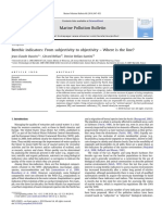 Benthic Indicators From Subjectivity To Objectivity