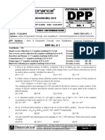 Target: Jee (Advanced) 2018: DPP No. # 1