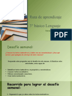 6° Semana Ruta de Aprendizaje 3° Básico Lenguaje