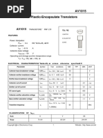 AV1015 TO-92 Plastic-Encapsulate Transistors: Transistor PNP