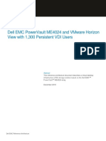 Dell Emc Powervault Me4024 and Vmware Horizon View With 1,300 Persistent Vdi Users