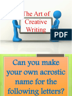 The Art of Creative Writing