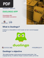 Duolingo App: Sebastián Valencia