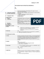 Semi-Detailed Lesson Plan in Practical Research 1: January 27, 2020