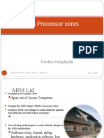 ARM Processor Cores: Prardiva Mangilipally