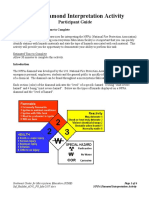 NFPA Diamond Interpretation Activity: Participant Guide