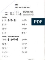 Multiplying Fractions With Mixed Numbers