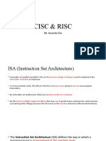 Cisc & Risc: Mr. Sunanda Das