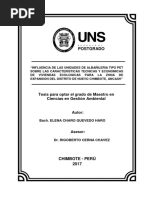 Influencia de Las Unidades de Albañileria Tipo Pet Sobre Las Caracteristicas Tecnicas y Economicas de