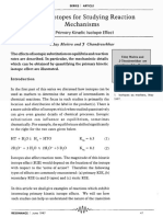 Use of Isotopes For Studying Reaction Mechanisms: - JU-n-e-1-9-9-7 - 4-7