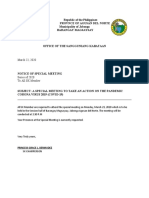 Republic of The Philippines Provnce of Agusan Del Norte Municipality of Jabonga Barangay Magsaysay