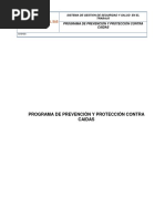 D-SST-018 Programa de Prevencion Contra Caídas