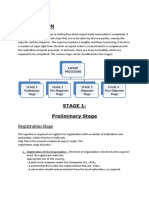 Stage 1: Preliminary Stage