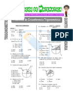 Problemas de Circunferencia Trigonométrica para Quinto de Secundaria