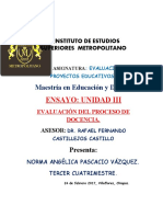 Ensayo (Evaluación de Proyectos Educativos)