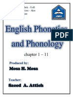 English Phonetics and Phonology: Chapter 1 - 11