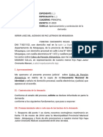 Modelo de Contestación de Demanda de Alimentos