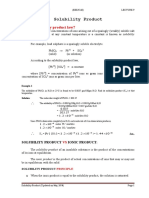 Solubility Product & PH