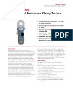 Earth/Ground Resistance Clamp Testers: DET10C, DET20C