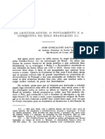 SALVADOR, José Gonçalves. Cristãos-Novos Conquista Do Solo Brasileiro