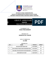 Assignment 2 Public Procurement