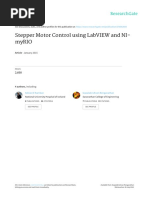 Stepper Motor Control Using Labview and Ni-Myrio: January 2015