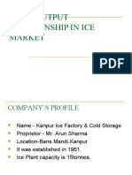 Price Output Relationship in Ice Market Final