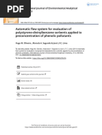 Automatic Flow System For Evaluation of Polystyrene Divinylbenzene Sorbents Applied To Preconcentration of Phenolic Pollutants