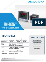 Tech Specs: Temperature Controller